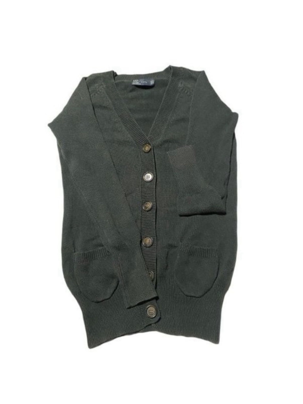 ZARA Sweater Cardigan with Pockets Medium - Picture 2 of 5